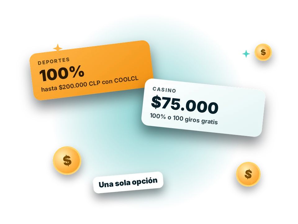 Coolbet Chile: 100% hasta $200.000 CLP en deportes con COOLCL o bono de casino de $75.000